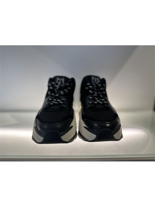 Scarpe donna in pelle colore black-whiteScarpa NAKED WOLFE | TRACK BLACK OF WHITEBLACK